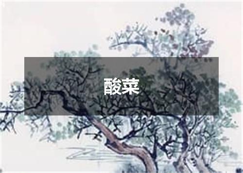 酸菜