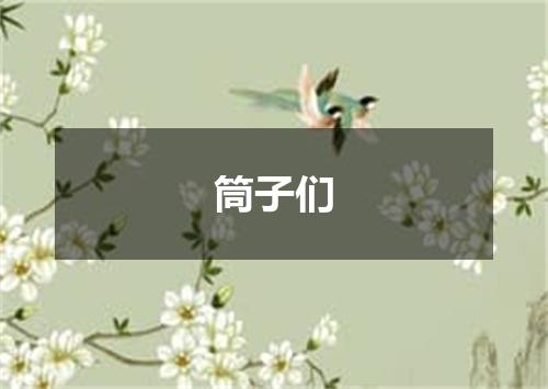 筒子们