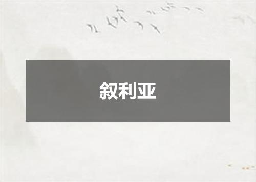 叙利亚