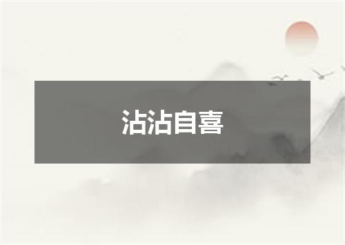 沾沾自喜
