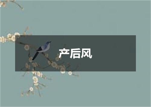 产后风