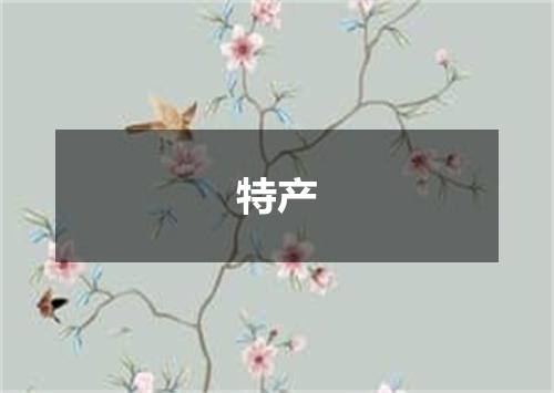 特产