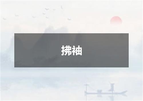 拂袖