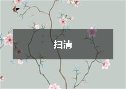 扫清