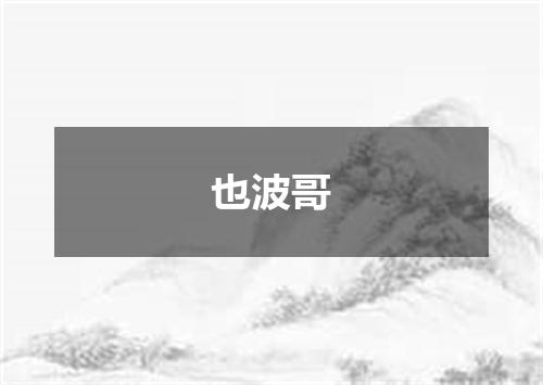 也波哥
