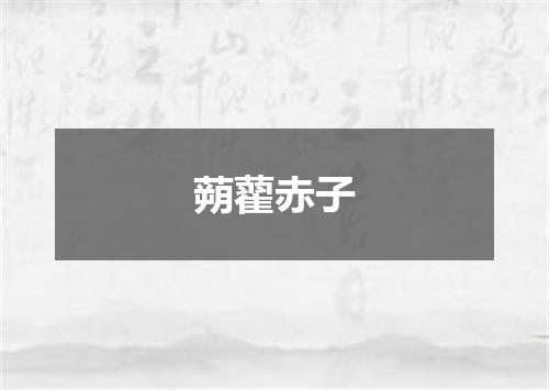 蒴藋赤子