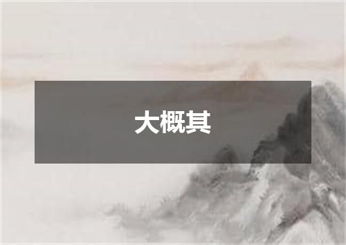 大概其