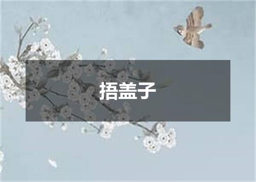 捂盖子