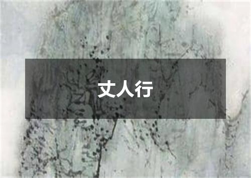 丈人行
