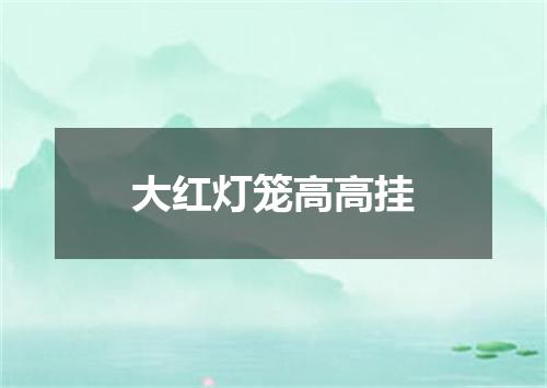 大红灯笼高高挂
