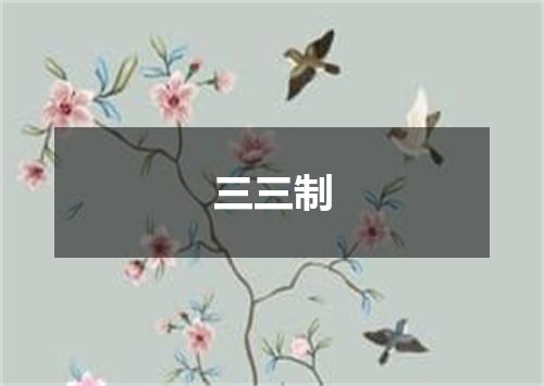 三三制