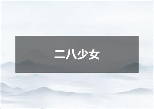 二八少女
