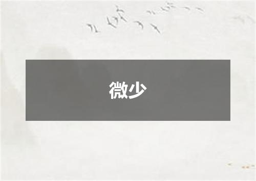 微少