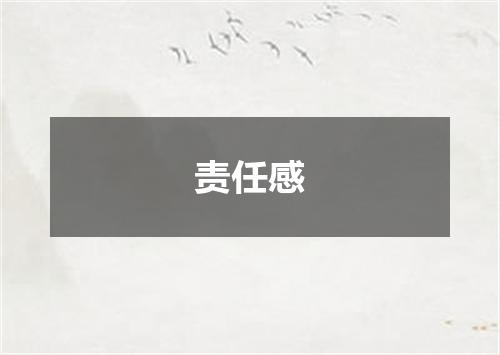 责任感