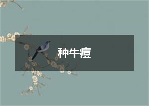 种牛痘