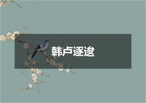 韩卢逐逡