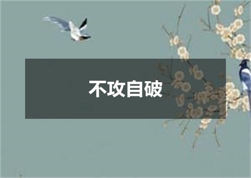 不攻自破