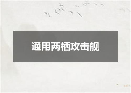 通用两栖攻击舰