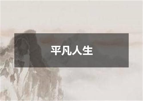 平凡人生