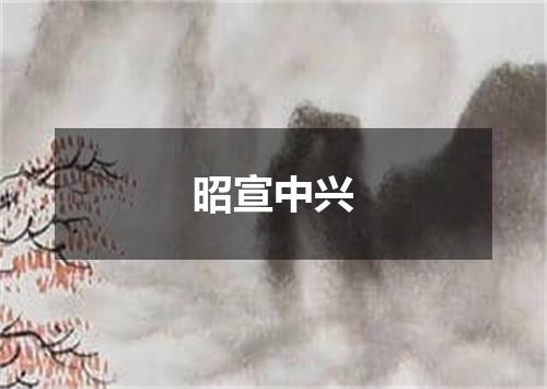 昭宣中兴