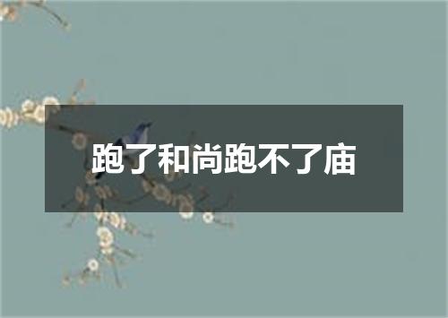 跑了和尚跑不了庙