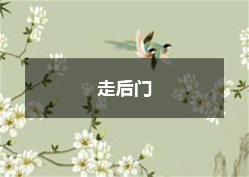 走后门