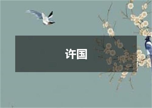 许国