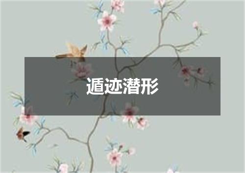 遁迹潜形