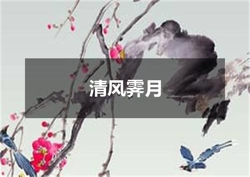 清风霁月