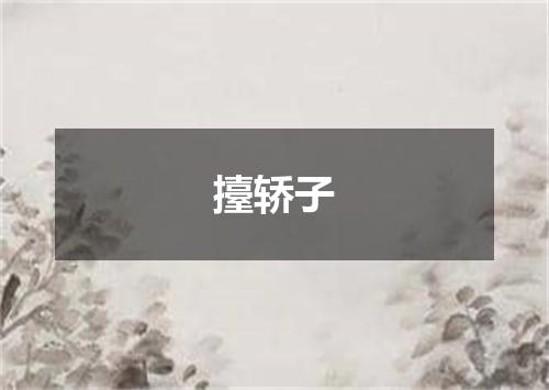 擡轿子