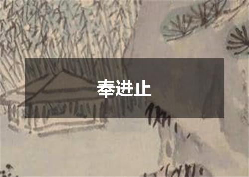 奉进止
