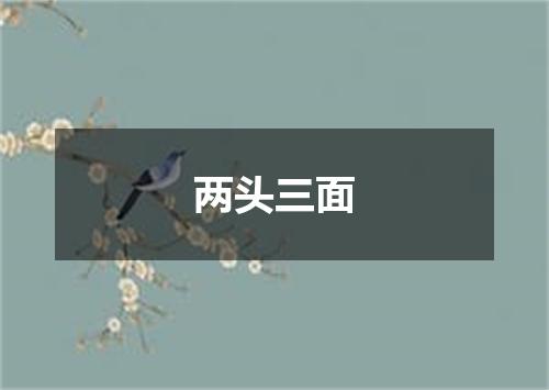 两头三面