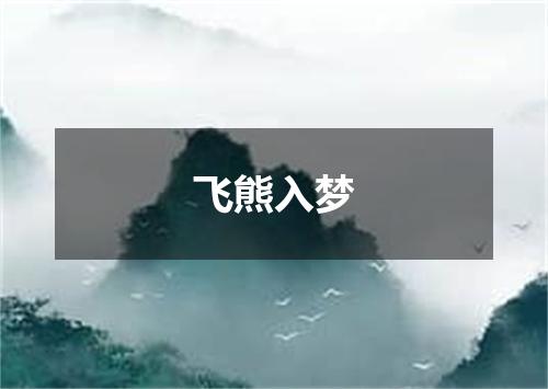 飞熊入梦