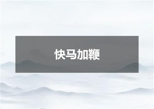 快马加鞭