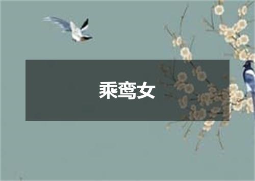 乘鸾女