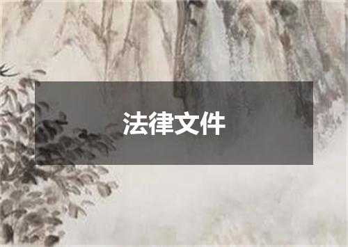 法律文件