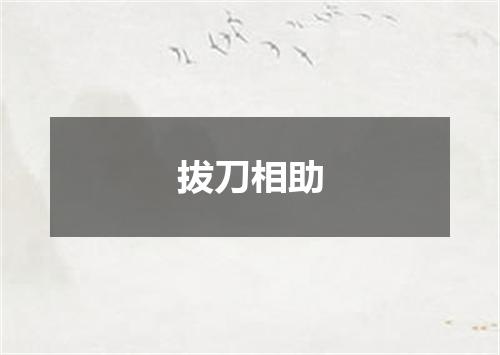 拔刀相助