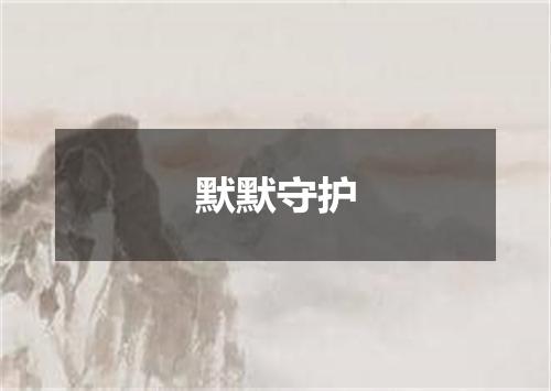 默默守护