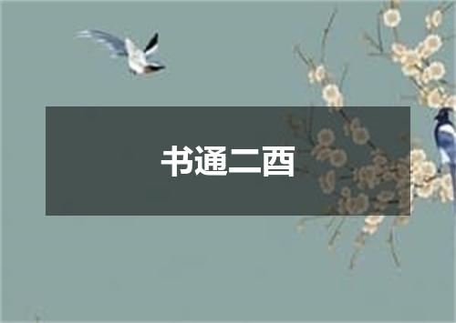 书通二酉