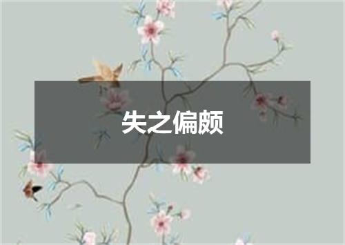失之偏颇