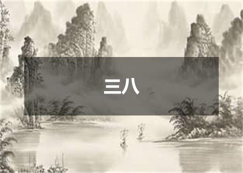 三八