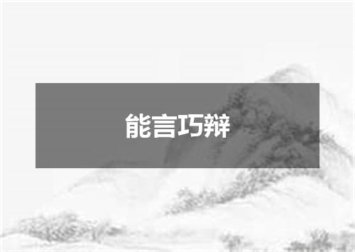 能言巧辩