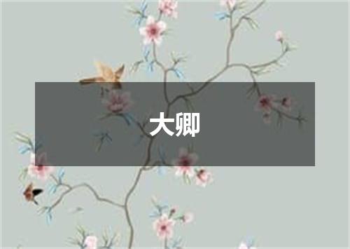 大卿