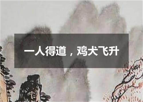 一人得道，鸡犬飞升