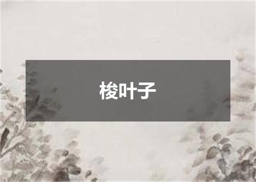 梭叶子