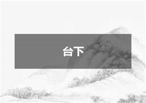 台下