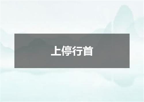 上停行首