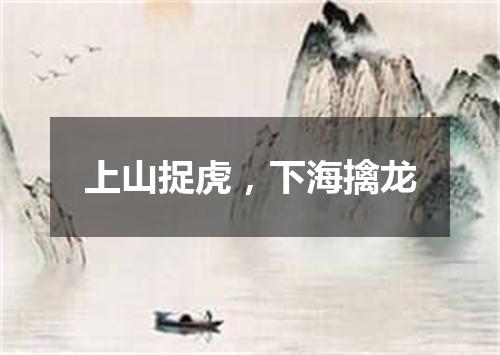 上山捉虎，下海擒龙
