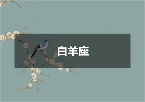 白羊座