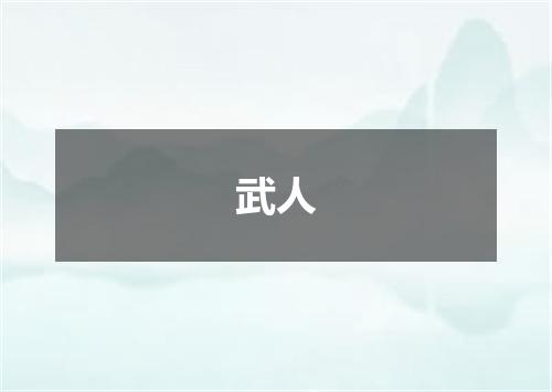 武人